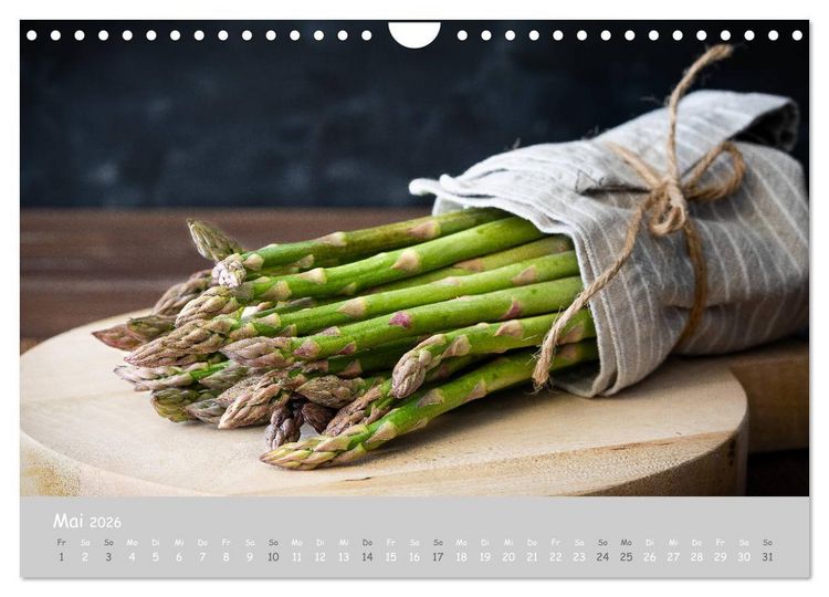 Produktbild: authentic FOOD art Obst und Gem&uuml;se (Wandkalender 2026 DIN A4 quer), CALVENDO Monatskalender