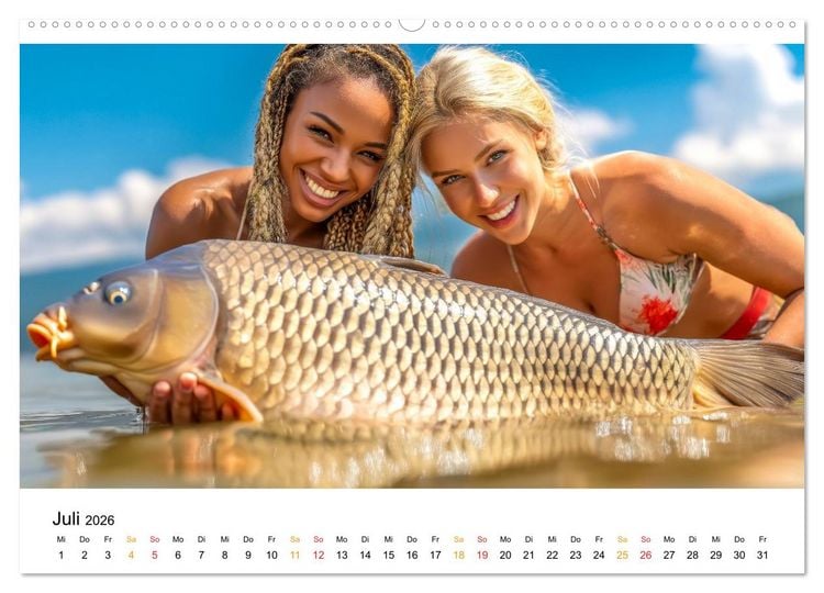 Produktbild: Hei&szlig; auf Karpfen (Wandkalender 2026 DIN A2 quer), CALVENDO Monatskalender