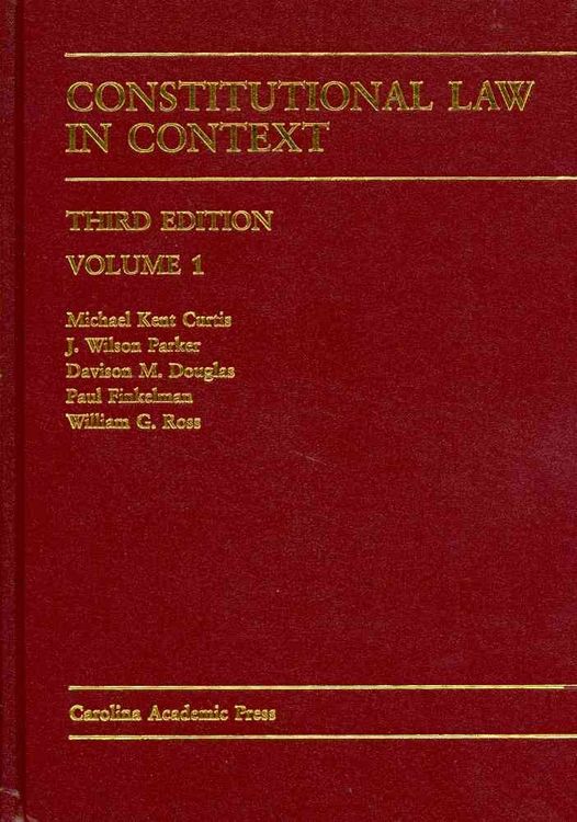 Produktbild: Constitutional Law in Context. Vol. 1
