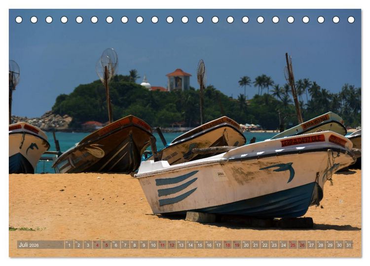Produktbild: Reise nach Sri Lanka (Tischkalender 2026 DIN A5 quer), CALVENDO Monatskalender