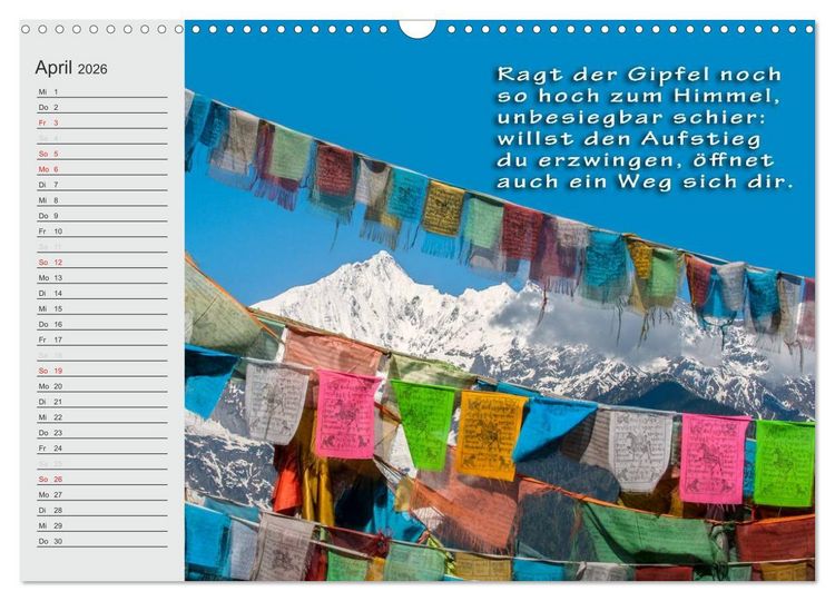 Produktbild: BUDDHA Buddhistische Weisheiten (Wandkalender 2026 DIN A3 quer), CALVENDO Monatskalender