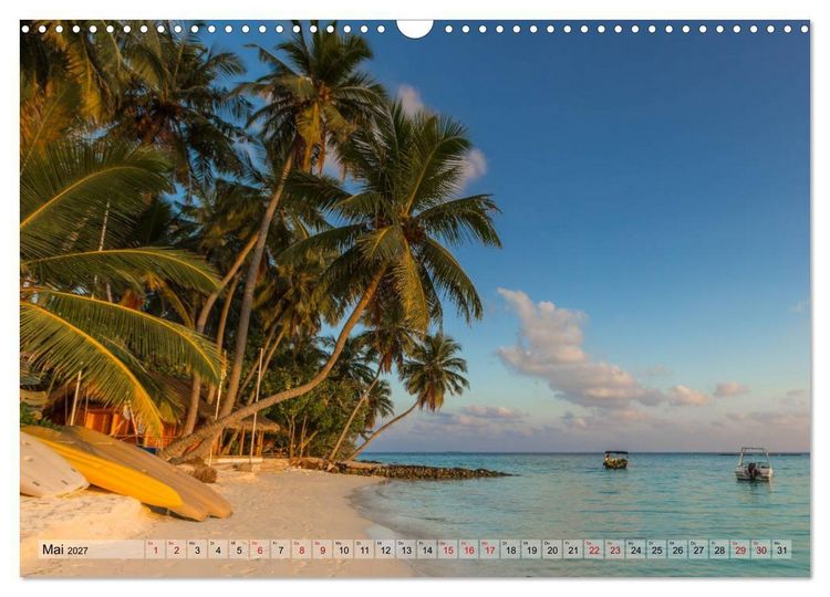 Produktbild: Malediven - Traumhaftes Paradies im Indischen Ozean (Wandkalender 2027 DIN A3 quer), CALVENDO Monatskalender