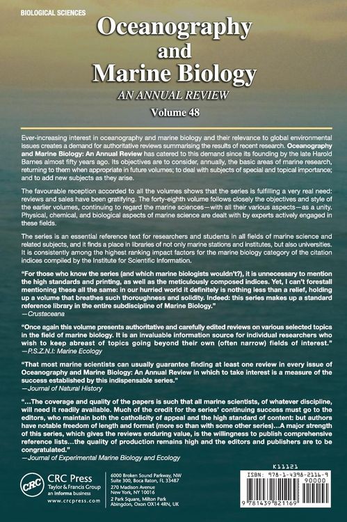 Produktbild: Oceanography and Marine Biology