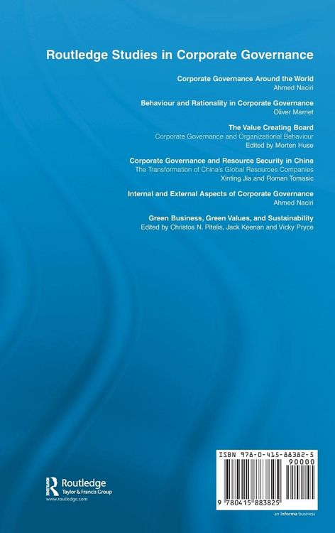 Produktbild: Green Business, Green Values, and Sustainability