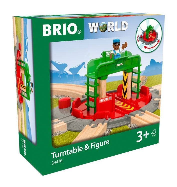 Produktbild: BRIO World - Lok-Drehscheibe mit Kontrollbr&uuml;cke