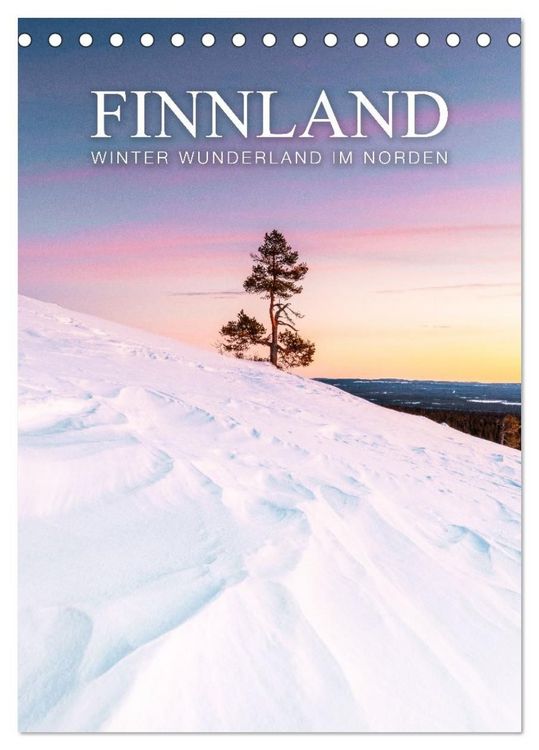 Produktbild: Finnland - Winter Wunderland (Tischkalender 2027 DIN A5 hoch), CALVENDO Monatskalender