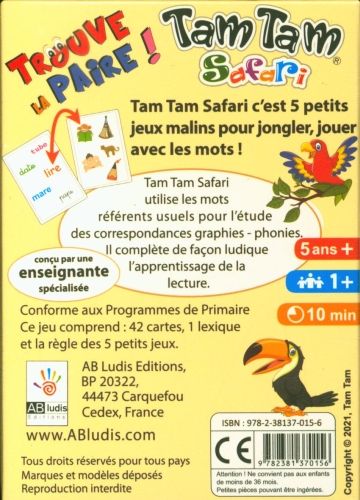 Produktbild: Tam Tam Safari : les mots simples CVCV