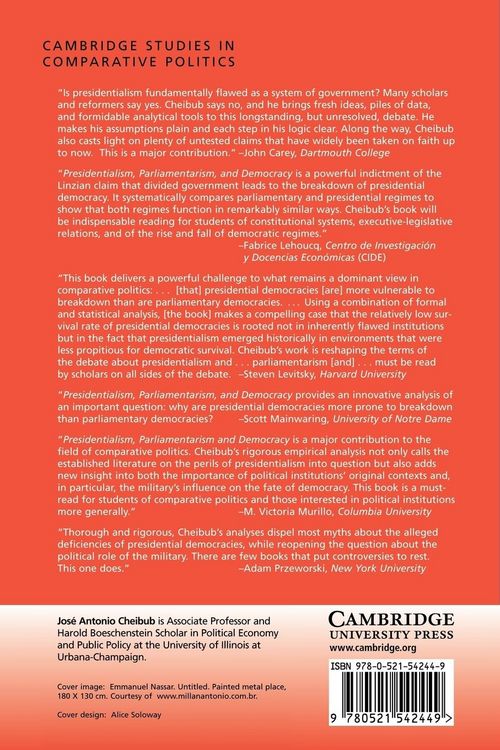 Produktbild: Presidentialism, Parliamentarism, and Democracy