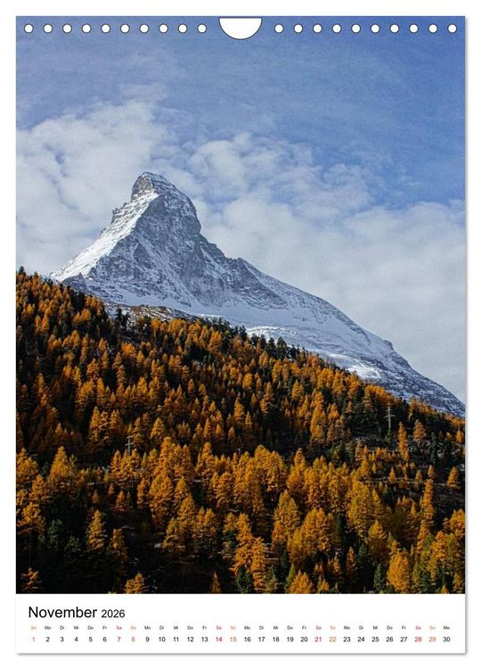 Produktbild: Horu Matterhorn im Hochformat (Wandkalender 2026 DIN A4 hoch), CALVENDO Monatskalender