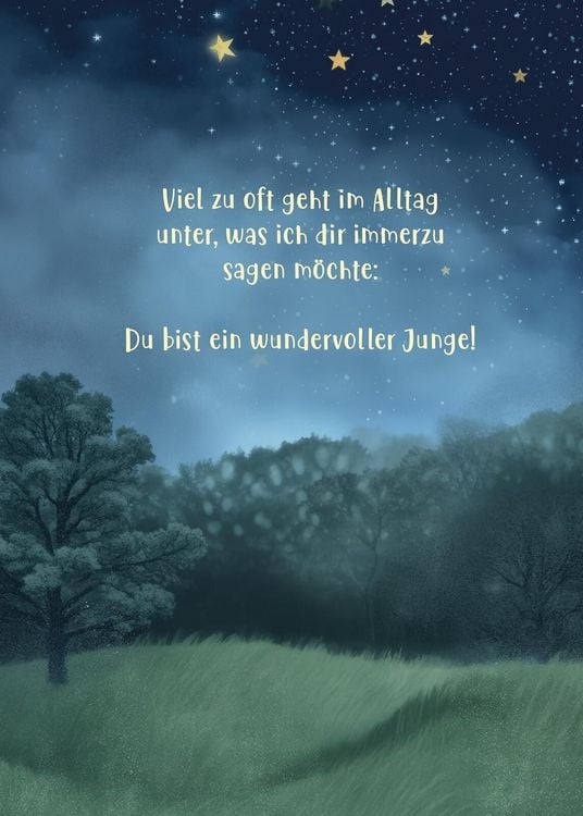 Produktbild: F&uuml;r einen wundervollen Jungen wie dich