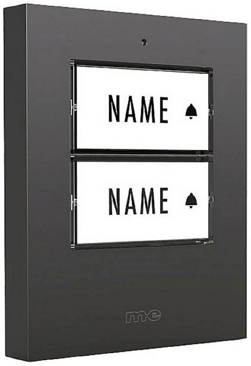 Produktbild: M-e modern-electronics 41305 Funkklingel Sender beleuchtet, mit Namensschild