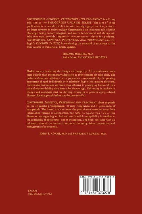 Produktbild: Osteoporosis: Genetics, Prevention and Treatment