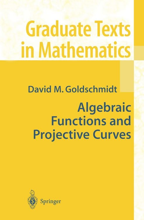Produktbild: Algebraic Functions and Projective Curves