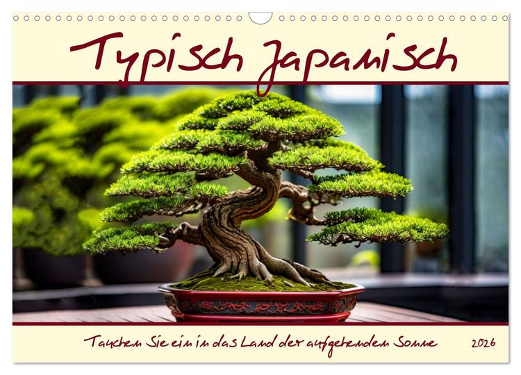 Produktbild: Typisch Japanisch (Wandkalender 2026 DIN A3 quer), CALVENDO Monatskalender
