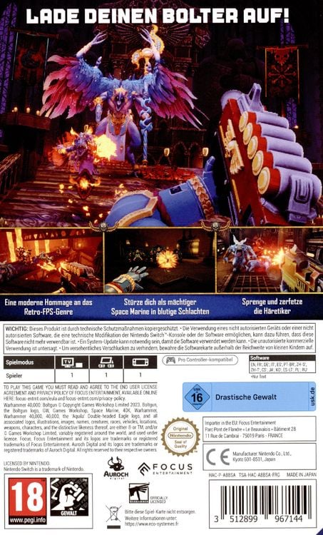 Produktbild: Warhammer 40.000: Boltgun