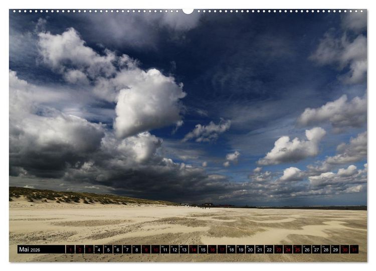 Produktbild: Insel Baltrum, Perle im Ostfriesischen Wattenmeer (hochwertiger Premium Wandkalender 2026 DIN A2 quer), Kunstdruck in Hochglanz