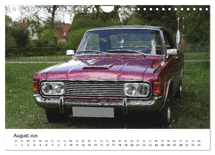 Produktbild: Oldtimer aller Art (Wandkalender 2026 DIN A4 quer), CALVENDO Monatskalender