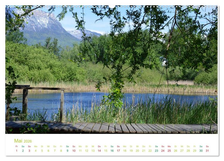 Produktbild: Der Kalterer See - Sch&ouml;nheit in S&uuml;dtirols S&uuml;den (hochwertiger Premium Wandkalender 2026 DIN A2 quer), Kunstdruck in Hochglanz