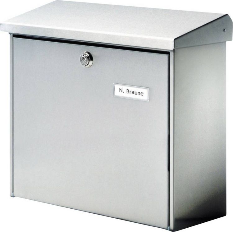 Produktbild: Burg W&auml;chter 4190 COMFORT 3913 NI Briefkasten Edelstahl Silber Schl&uuml;sselschloss