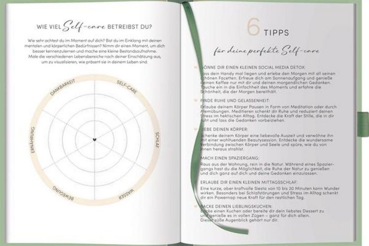 Produktbild: Self-care Tagebuch Mint