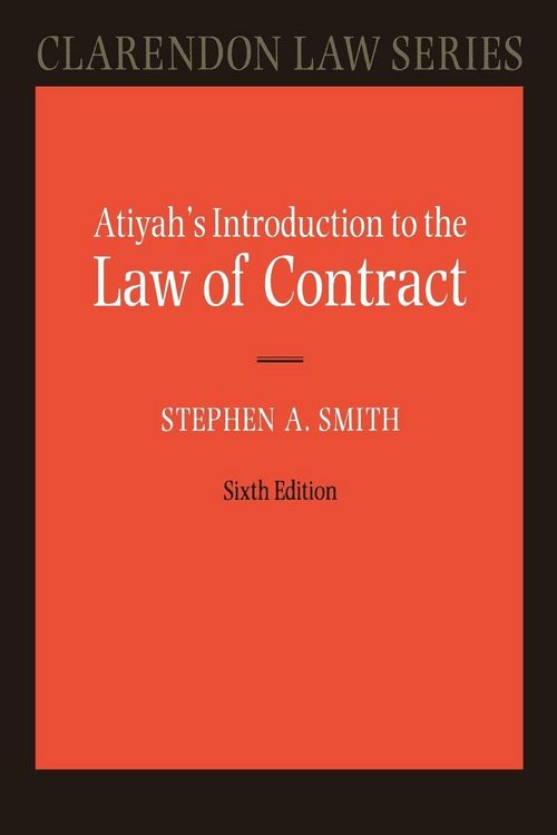 Produktbild: Atiyah's Introduction to the Law of Contract 6/e