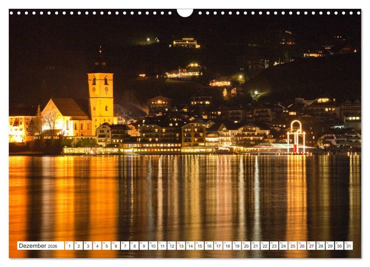 Produktbild: Der sch&ouml;ne Wolfgangsee im Salzkammergut (Wandkalender 2026 DIN A3 quer), CALVENDO Monatskalender