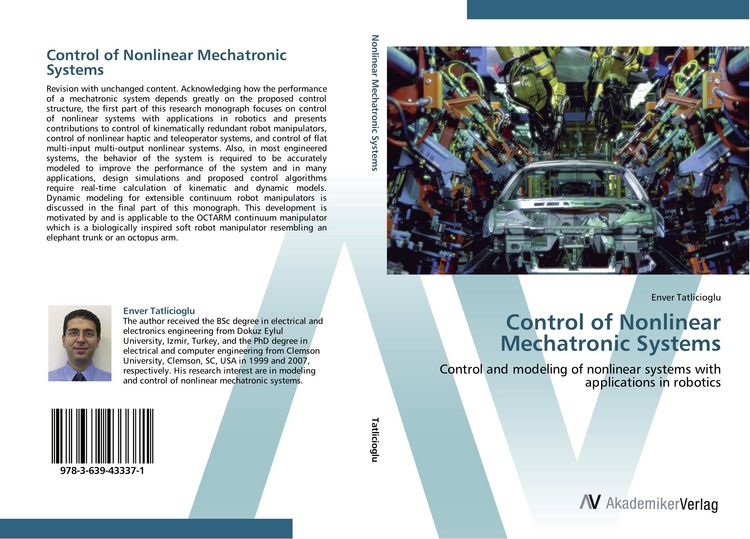 Produktbild: Control of Nonlinear Mechatronic Systems