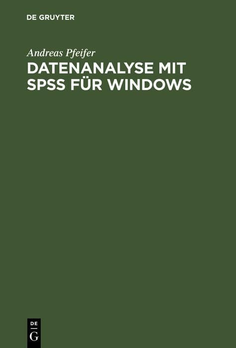 Produktbild: Datenanalyse mit SPSS f&uuml;r Windows