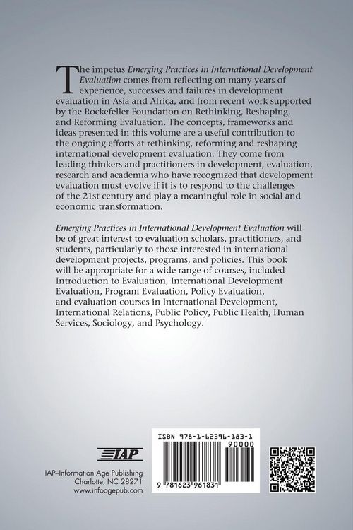 Produktbild: Emerging Practices in International Development Evaluation