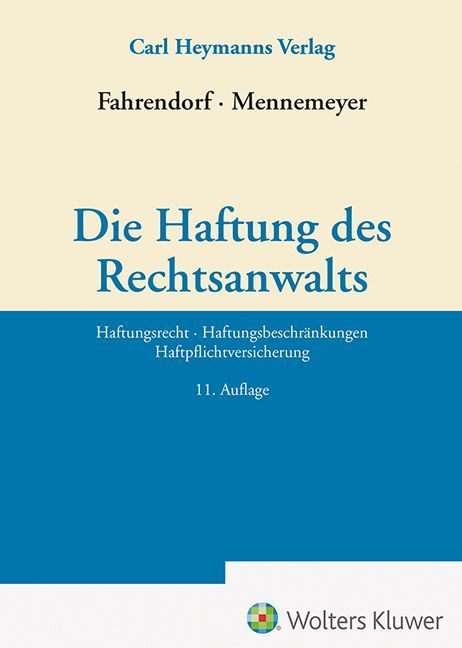 Produktbild: Die Haftung des Rechtsanwalts