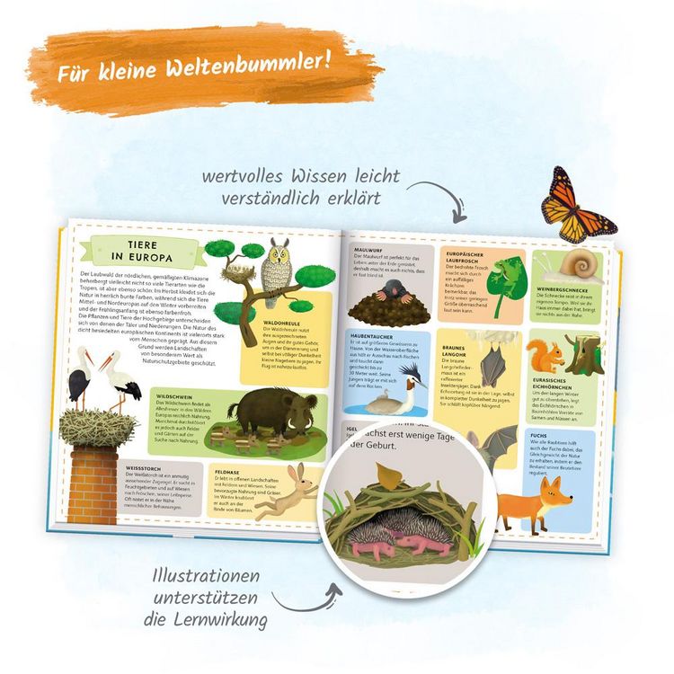 Produktbild: Tr&ouml;tsch Kinderatlas Das gro&szlig;e Entdeckerbuch Atlas der Tiere