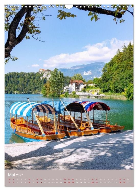 Produktbild: Zauberhaftes Slowenien. Seen, Berge und charmante Orte (Wandkalender 2027 DIN A3 hoch), CALVENDO Monatskalender