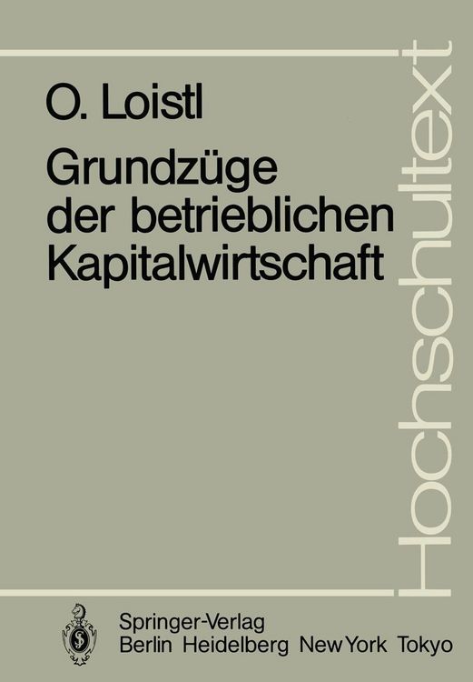 Produktbild: Grundz&uuml;ge der betrieblichen Kapitalwirtschaft