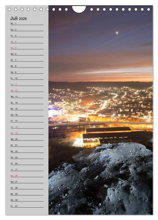 Produktbild: Traumhaftes Siegerland 2026 (Wandkalender 2026 DIN A4 hoch), CALVENDO Monatskalender