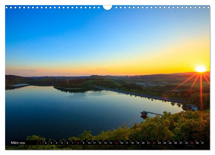 Produktbild: Biggesee und Listertalsperre (Wandkalender 2026 DIN A3 quer), CALVENDO Monatskalender