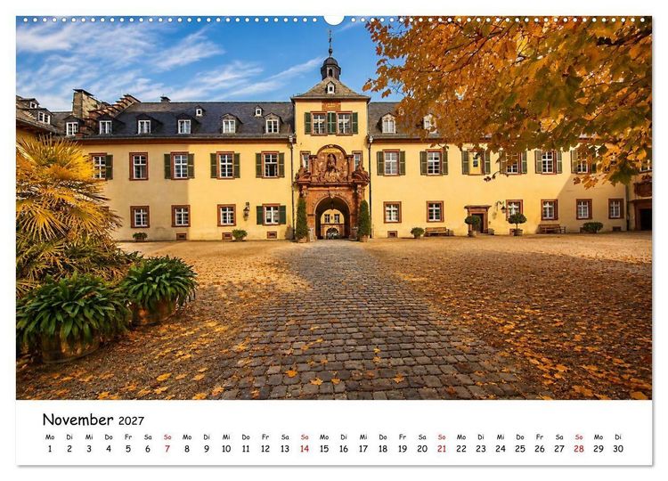 Produktbild: Bad Homburg Schlossblick (hochwertiger Premium Wandkalender 2027 DIN A2 quer), Kunstdruck in Hochglanz