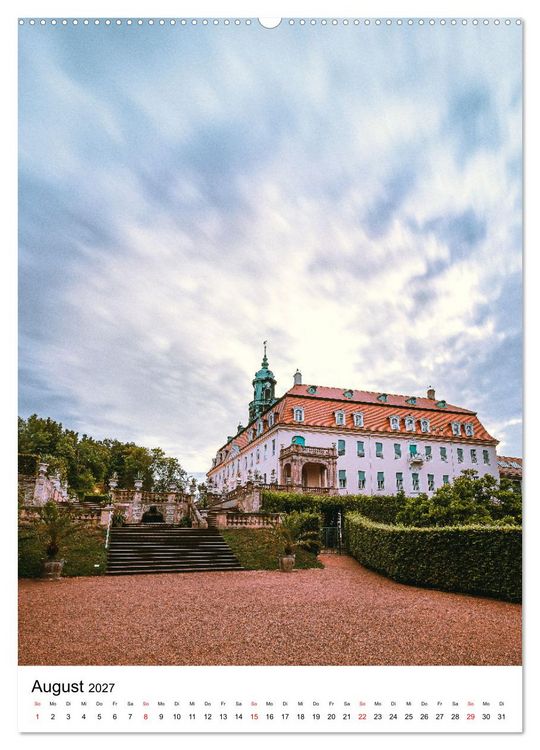 Produktbild: Sachsens Burgen und Schl&ouml;sser mit Ortsangaben (Wandkalender 2027 DIN A2 hoch), CALVENDO Monatskalender