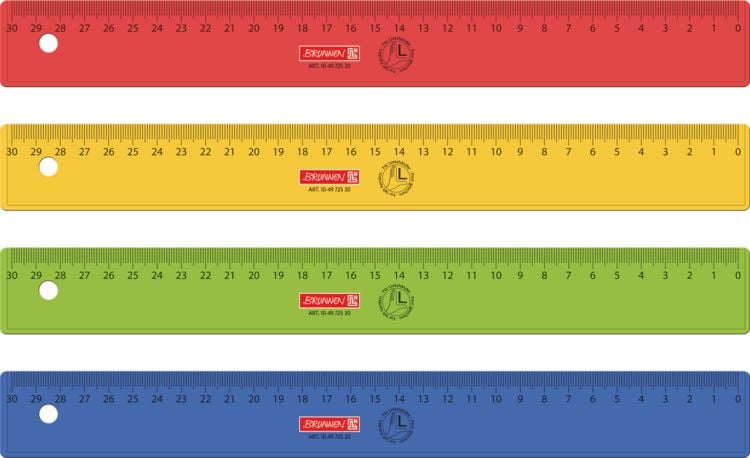Produktbild: Brunnen Lineal 30cm Linksh&auml;nder