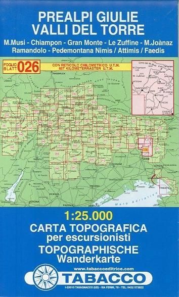 Produktbild: Prealpi Giulie. Valli del Torre 1:25.000