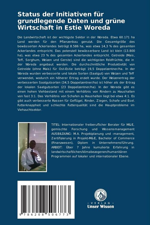 Produktbild: Status der Initiativen f&uuml;r grundlegende Daten und gr&uuml;ne Wirtschaft in Estie Woreda