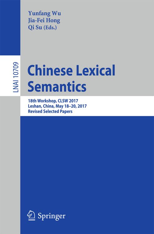 Produktbild: Chinese Lexical Semantics