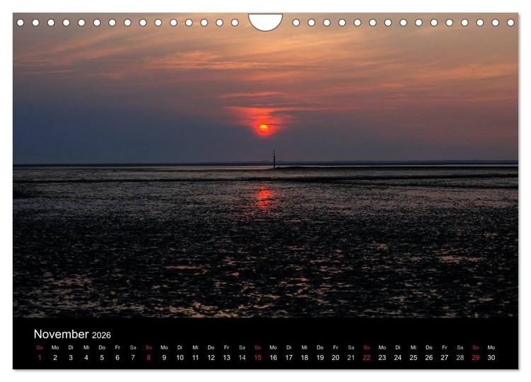 Produktbild: NORDSEE IMPRESSIONEN (Wandkalender 2026 DIN A4 quer), CALVENDO Monatskalender