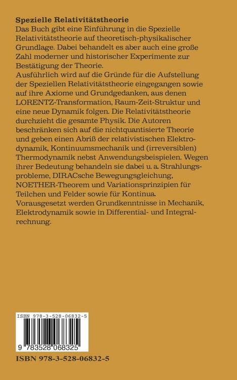 Produktbild: Spezielle Relativit&auml;tstheorie