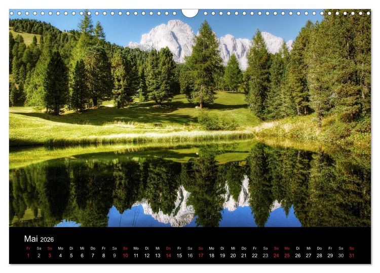 Produktbild: dolomiten (Wandkalender 2026 DIN A3 quer), CALVENDO Monatskalender