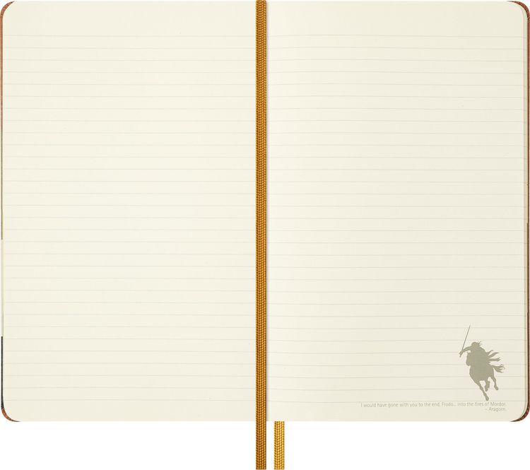 Produktbild: Moleskine Der Herr der Ringe Notizbuch Frodo Sam limitierte Ausgabe, L/A5, liniert, fester Einband