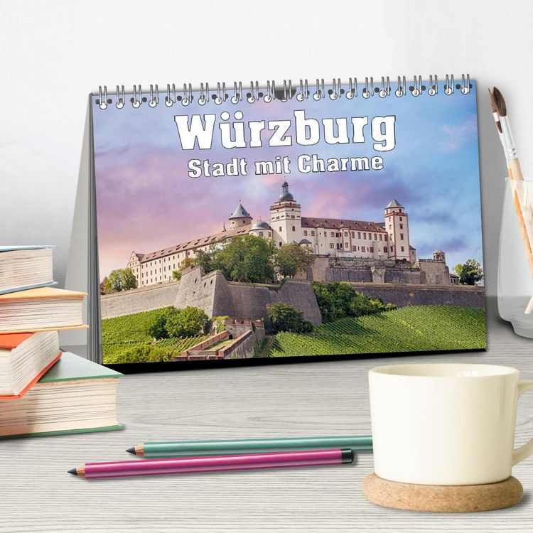 Produktbild: W&uuml;rzburg - Stadt mit Charme (Tischkalender 2026 DIN A5 quer), CALVENDO Monatskalender