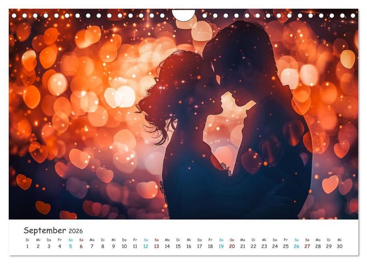 Produktbild: Die Melodie der Liebe (Wandkalender 2026 DIN A4 quer), CALVENDO Monatskalender