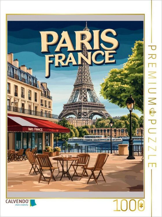 Produktbild: CALVENDO Puzzle Paris | 1000 Teile Lege-Gr&ouml;&szlig;e 64x48cm Foto-Puzzle f&uuml;r gl&uuml;ckliche Stunden