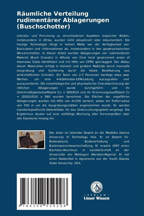 Produktbild: R&auml;umliche Verteilung rudiment&auml;rer Ablagerungen (Buschschotter)