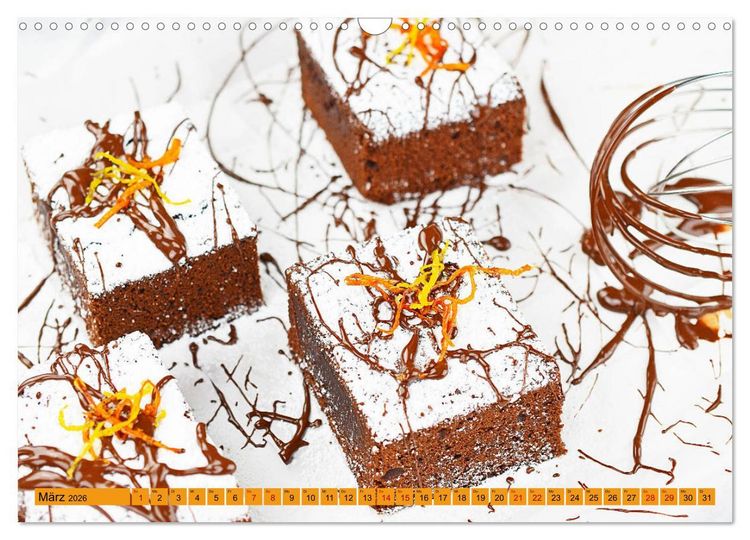 Produktbild: DESSERTVARIATIONEN (Wandkalender 2026 DIN A3 quer), CALVENDO Monatskalender